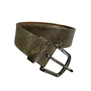 Diesel Mens Distressed Brown Leather Belt 95/38